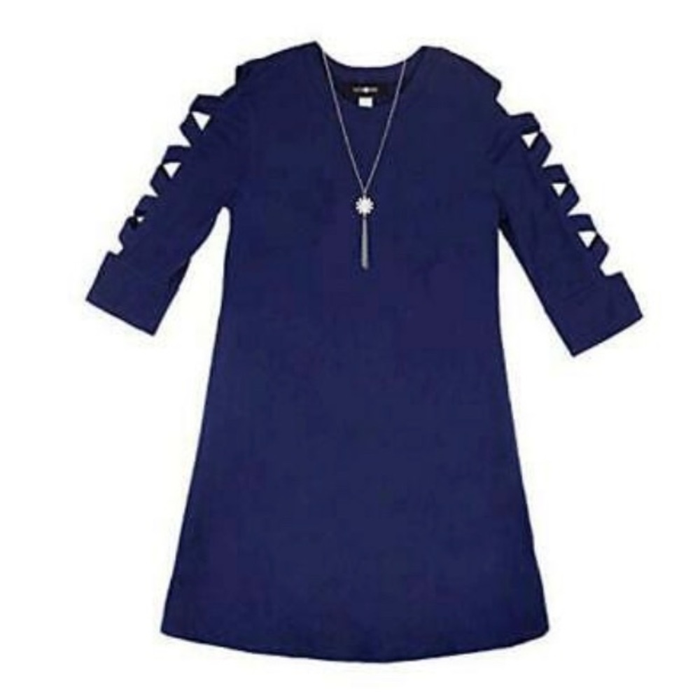 5 for $20 SALE NWT Girls Navy Blue Cotton Dress Size M Ally B